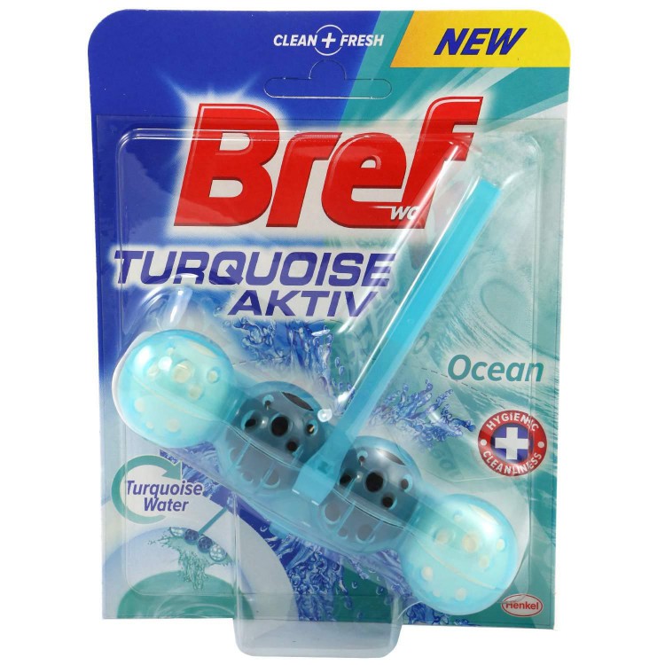 Bref Power Aktiv 50g Turquoise oceán kul Bref Power Aktiv 50g Turquoise oceán kul - Drogerie Koupelna a WC Vonné závěsky